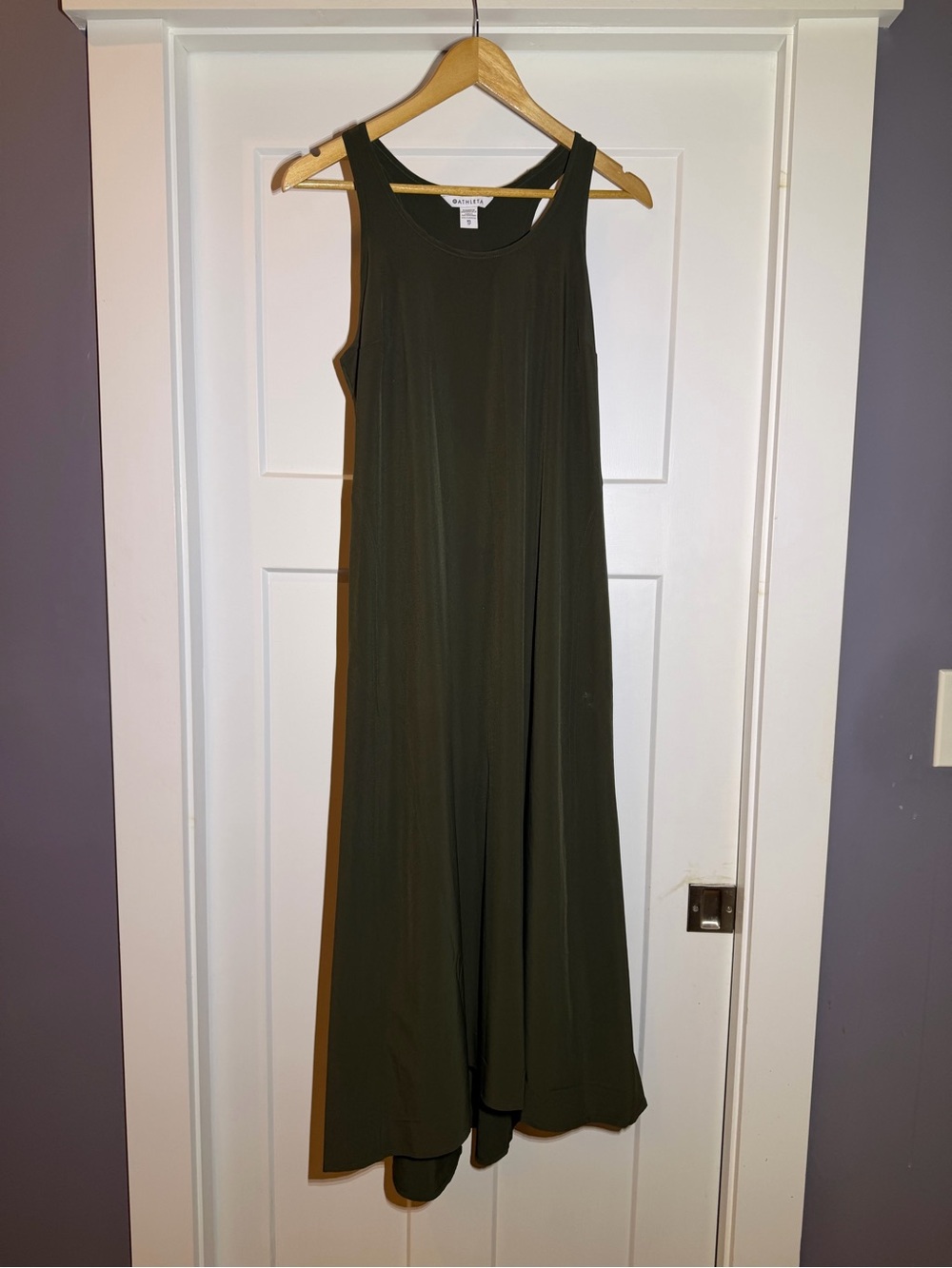 Athleta Olive Green Sleeveless Maxi Dress